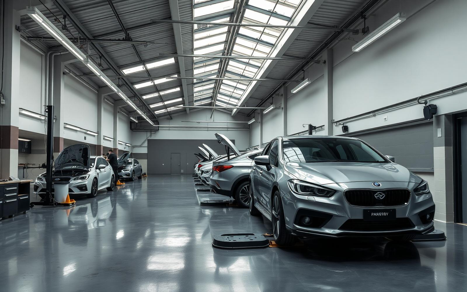 Modern Australian collision repair workshop